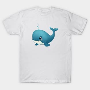 Cute Whale Drawing T-Shirt